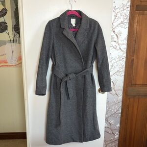 H&M Charcoal Herringbone Coat